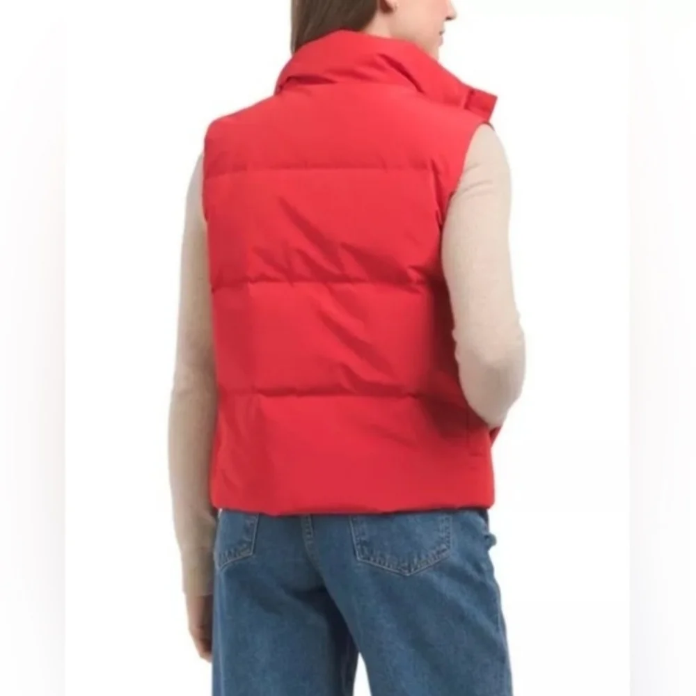 Theory Shell Down Vest Renew Poly 2 Down Feather Blend Fill Dark Rosemary M NWT